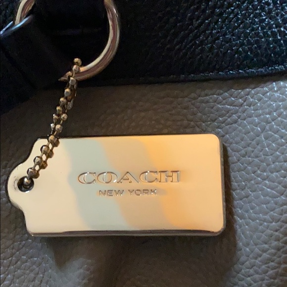 coach tri-color leather tote bag - Picture 3 of 3